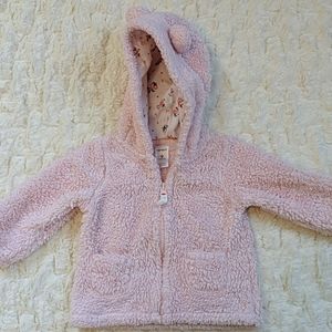 Carter's Bear Ears Zip Up Fuzzy Coat